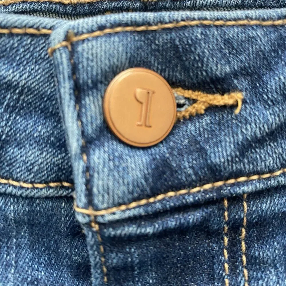 Pilcro And The Letterpress Jeans Womens 29 STET Dark Wash Mid-Rise‎ Regular Fit